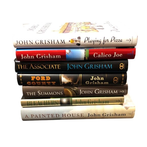 John Grisham Hardcover Book Lot of 7 Ford County Playing for Pizza Calico Joe Th - Picture 4 of 16